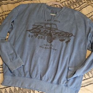 Ford Blue Crewneck Sweater for Men